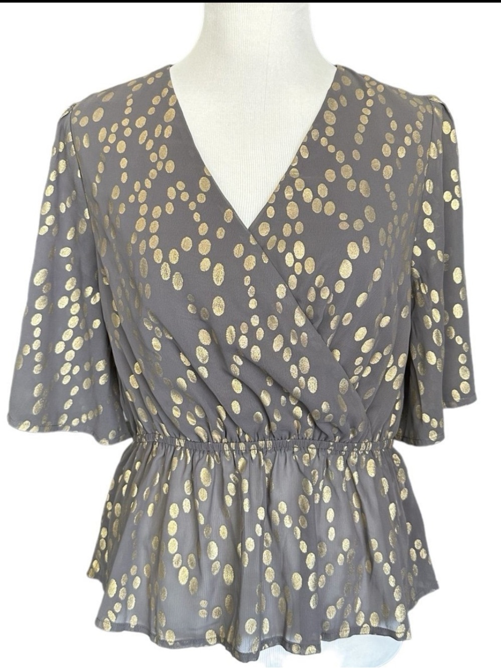 ModCloth Celebrating Progress Peplum Blouse